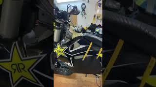 Собрал себе игрушку на зиму #сноубайк #snowbike #impersled на базе #husqvarna te250