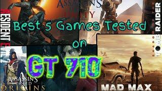 Top 5 Games Tested on GT 710 | GT 710 Performance Testing | Stable settings | Gaming O More