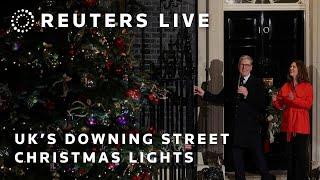 LIVE: Keir Starmer switches on the Downing Street Christmas lights