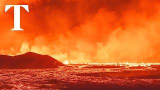 LIVE: Iceland volcano erupts for the tenth time in three years