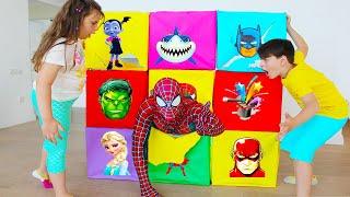 Mysterious Super Hero Smash Boxes Kids Toys Story