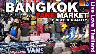 BANGKOK Fake Market Shopping Spree | 1st Copy Items Prices & Quality In THAILAND #livelovethailand