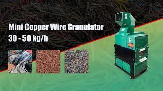 New Design! GM-S05 Copper Cable Granulator Machine - 30-50kg/h Small Size Cable Recycling Machine