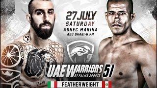 UAE WARRIORS 51 -  WALTER COGLIANDRO VS  VICENTE VARGAS