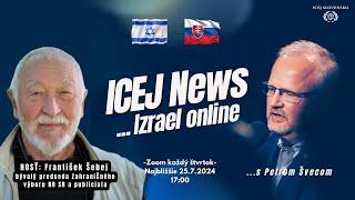 ICEJ News, Izrael Online #5 Diskusia, hosť: František Šebej, Blízky východ a situácia v Izraeli