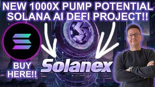 New Solana AI Defi Exchange Solanex To Buy Now For 1000X GAINS POTENTIAL!!