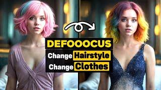 All in one AI Image Tool | Change Clothes and Hairstyle for Virtual Influencer with Defooocus AI