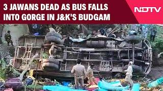 Jammu Kashmir News | 3 Jawans Dead As Bus Falls Into Gorge In Jammu And Kashmir's Budgam