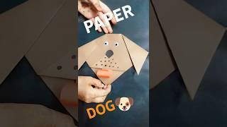 PAPER DOG || how to make paper dog || easy simple art & craft || jaza arts ||#diy #artcraft #shorts