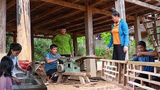 Water Tank Installation Completed, The Help Of A Sawmill When Upgrading The Railing | Family Farm