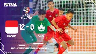 INDONESIA BANTAI MACAU DI AFC FUTSAL ASIAN CUP DENGAN SKOR 12-0!!!