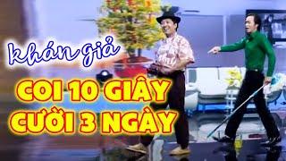 khán giả COI 10 GIÂY CƯỜI 3 NGÀY khi Trường Giang bị Hoài Linh cầm chổi quét đuổi đi | Hài Mới 2024