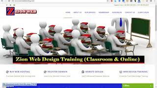 FREE Web Design Training By Zion Web Technologies