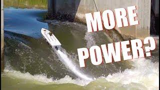 IS there MORE POWER?! Thrasher V3 TACKLES the DAM - Jet Boat Bashing! | RC ADVENTURES