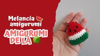 Melancia Chaveiro Amigurumi com fio de lã  - Amigurumi de lã  - Receitas