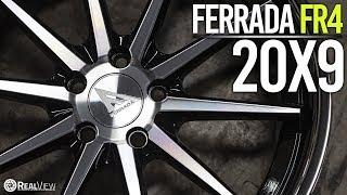 FERRADA FR4: GLOSS BLACK MACHINED W/CHROME LIP, 20x9