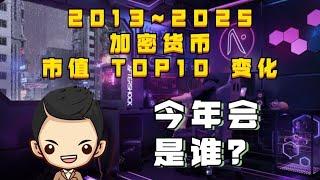 2013~2025年虚拟货币市值排名TOP10名的变化 | 今年会有什么虚拟货币进入市值TOP10？ | CoinEx免费送出限定NFT价值 100-2000CET