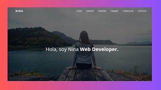 Diseño de Portfolio Web -HTML CSS JAVASCRIPT - Proyecto para principiantes en el desarrollo web.