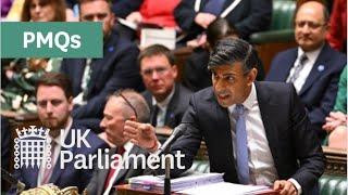 Rishi Sunak's last Prime Minister's Questions (PMQs) as Prime Minister -  22 May 2024