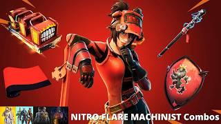 NITRO FLARE MACHINIST Edit Style Combos (Fortnite Battle Royale)