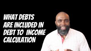 What debts are included in DTI calculation