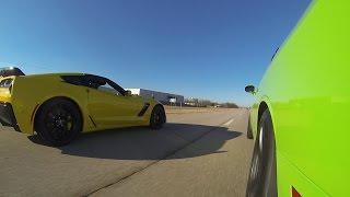 2015 C7 Z06 vs 2015 Challenger Hellcat vs 2014 GT500