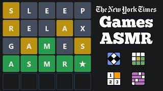 ASMR  Puzzling You to Sleep with the NYT Games 