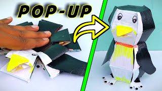 Pop up paper Penguin | Japanese origami paper Penguin