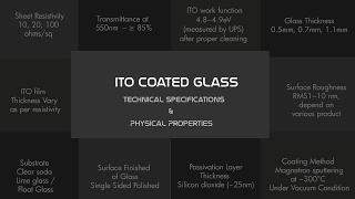 INDIUM TIN OXIDE COATED GLASS SLIDES SUBSTRATE