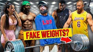 FAKE WEIGHTS in gym PRANK... | ANATOLY pretended to be a Beginner #8