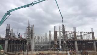 Pouring concrete columns