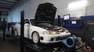 B18c5 Turbo Dc2! Stock block 411hp on 10 psi!