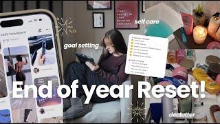 End of year life Reset!  Home Reset, Decluttering, Goal Planning + making my 2025 Vision Board!