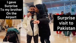 Surprise Visit To Pakistan | I Gave Surprise To My Brother On The Airport |#surprisevisit #reaction