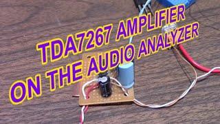 TDA7267 amplifier on the audio analyzer