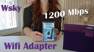 WSKY 1200Mbps WIRELESS USB WIFI ADAPTER (Best Dual Band) REVIEW  