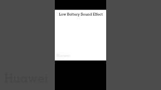 Low Battery Sound Effect