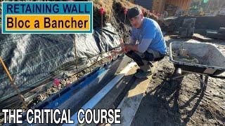 1st course of the wall is done | Bloc a Bancher