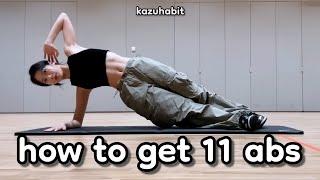 kazuha's COMPLETE 7 minute ab workout