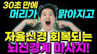 자율신경안정법| 30초만에 뇌신경이 안정되는 기적의 뇌건강 마사지| 힐링가이드 이재호교수|명상치료학과