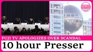 Fuji TV apologizes in 10-hour news conference