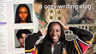 a cozy winter writing vlog