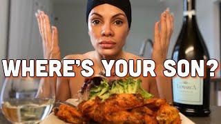 WINGS & SALAD • MUKBANG • EATING SHOW