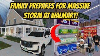 Greenville, Wisc Roblox l Family PREPARES for MASSIVE TORNADO *WALMART SHOPPING* Roleplay