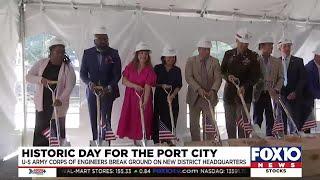 City of Mobile and USACE break ground on new district headquarter building