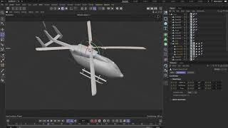 Вертолёт с плакатом, эффект в Cinema4d | Rinat Free