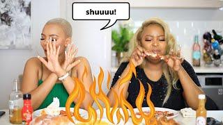 Spicy Wings Challenge ft. Thato Fox | MIHLALI N