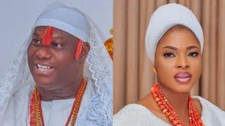 MOMENT OONI STEP OUT WITH QUEEN TEMITOPE TO ALARAGBO RECEPTION PARTY.