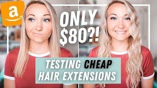 i tried cheap human hair extensions, are they worth it? // Goo Goo Amazon hair extensions