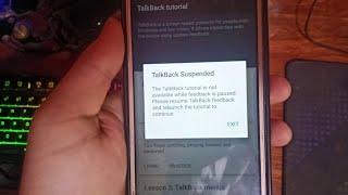 TalkBack Suspended Samsung j2 pro | Fixed